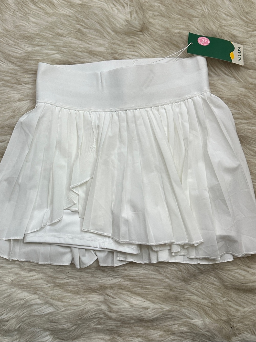 Halara white Tennis Skort